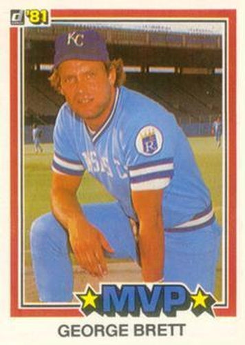 #491 George Brett - Kansas City Royals - 1981 Donruss Baseball