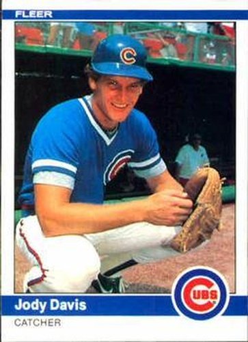 #491 Jody Davis - Chicago Cubs - 1984 Fleer Baseball