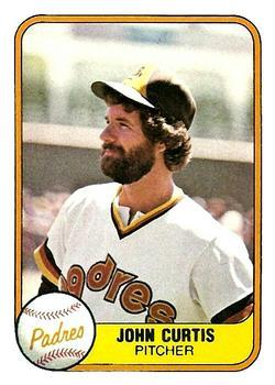 #491 John Curtis - San Diego Padres - 1981 Fleer Baseball