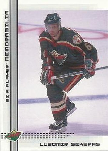 #491 Lubomir Sekeras - Minnesota Wild - 2000-01 Be a Player Memorabilia Hockey
