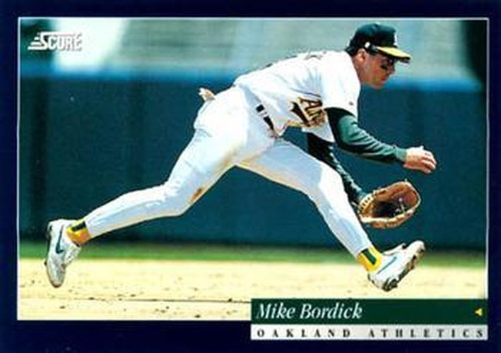 #491 Mike Bordick - Oakland Athletics -1994 Score Baseball