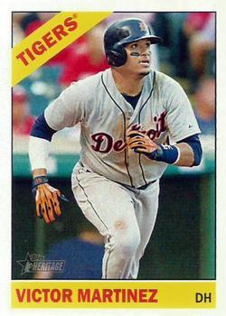 #491b Victor Martinez - Detroit Tigers - 2015 Topps Heritage Baseball
