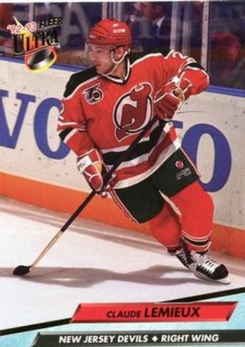 #114 aude Lemieux - New Jersey Devils - 1992-93 Ultra Hockey