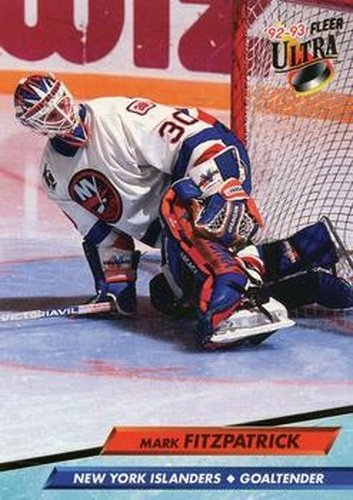 #124 Mark Fitzpatrick - New York Islanders - 1992-93 Ultra Hockey