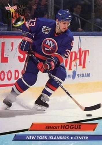 #127 Benoit Hogue - New York Islanders - 1992-93 Ultra Hockey