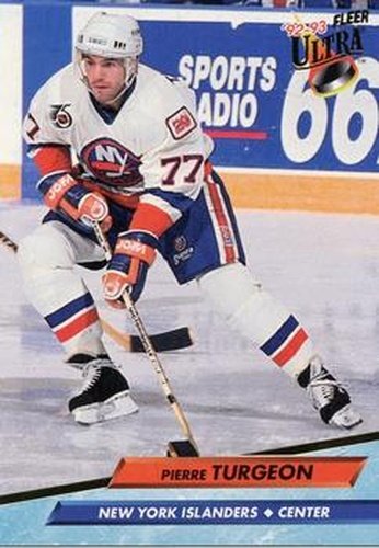 #132 Pierre Turgeon - New York Islanders - 1992-93 Ultra Hockey