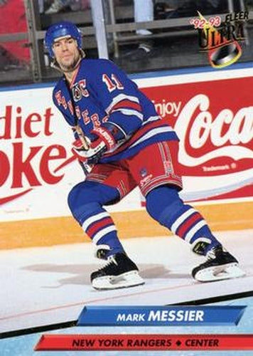 #139 Mark Messier - New York Rangers - 1992-93 Ultra Hockey