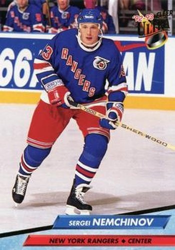 #140 Sergei Nemchinov - New York Rangers - 1992-93 Ultra Hockey