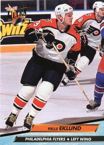 #155 Pelle Eklund - Philadelphia Flyers - 1992-93 Ultra Hockey