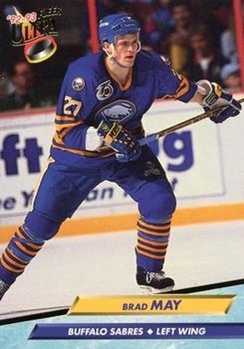 #17 Brad May - Buffalo Sabres - 1992-93 Ultra Hockey