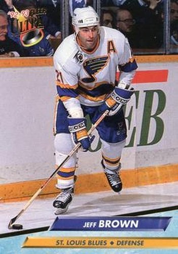 #183 Jeff Brown - St. Louis Blues - 1992-93 Ultra Hockey