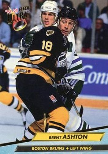 #1 Brent Ashton - Boston Bruins - 1992-93 Ultra Hockey