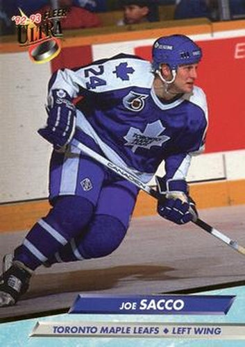 #215 Joe Sacco - Toronto Maple Leafs - 1992-93 Ultra Hockey