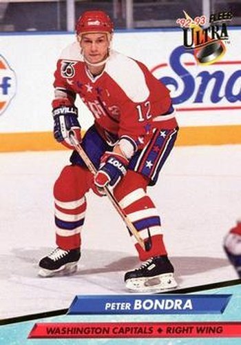 #230 Peter Bondra - Washington Capitals - 1992-93 Ultra Hockey