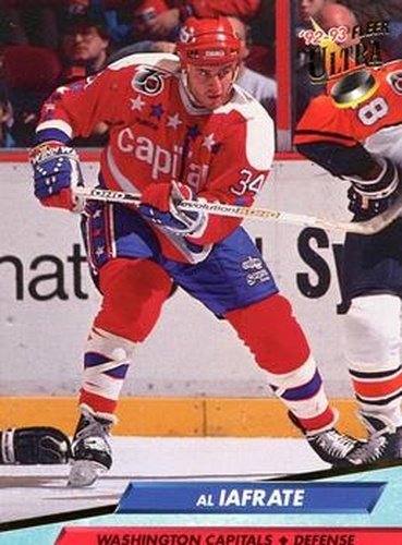 #233 Al Iafrate - Washington Capitals - 1992-93 Ultra Hockey