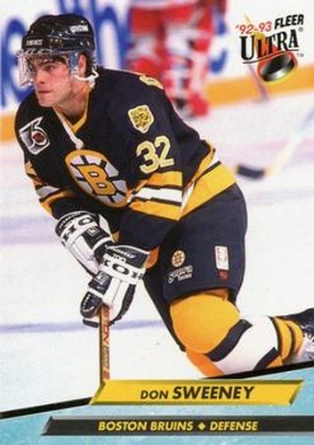 #257 Don Sweeney - Boston Bruins - 1992-93 Ultra Hockey