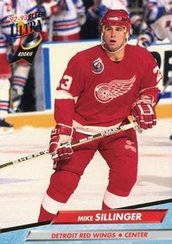 #290 Mike Sillinger - Detroit Red Wings - 1992-93 Ultra Hockey