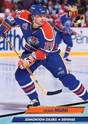 #296 Craig Muni - Edmonton Oilers - 1992-93 Ultra Hockey