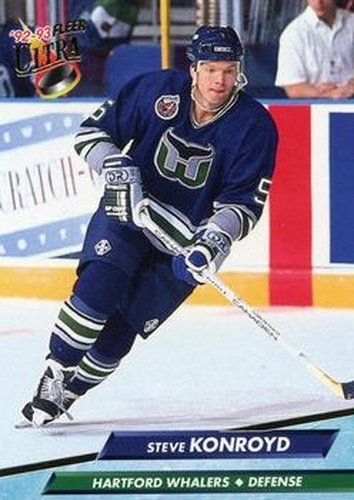 #300 Steve Konroyd - Hartford Whalers - 1992-93 Ultra Hockey