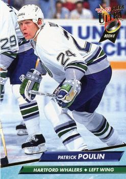 #304 Patrick Poulin - Hartford Whalers - 1992-93 Ultra Hockey