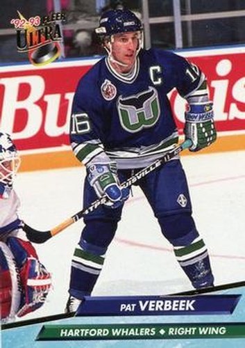 #305 Pat Verbeek - Hartford Whalers - 1992-93 Ultra Hockey