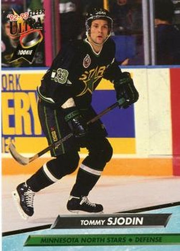 #323 Tommy Sjodin - Minnesota North Stars - 1992-93 Ultra Hockey