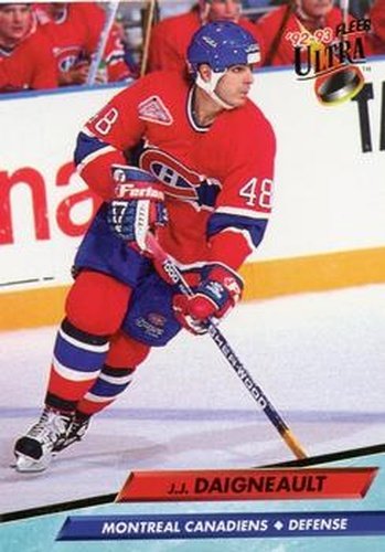 #326 J.J. Daigneault - Montreal Canadiens - 1992-93 Ultra Hockey