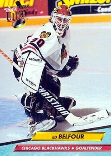 #32 Ed Belfour - Chicago Blackhawks - 1992-93 Ultra Hockey