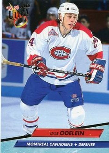 #331 Lyle Odelein - Montreal Canadiens - 1992-93 Ultra Hockey