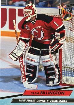 #334 Craig Billington - New Jersey Devils - 1992-93 Ultra Hockey