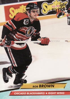 #33 Rob Brown - Chicago Blackhawks - 1992-93 Ultra Hockey