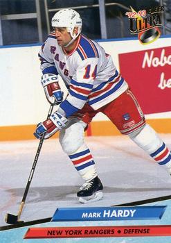 #354 Mark Hardy - New York Rangers - 1992-93 Ultra Hockey