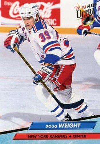 #358 Doug Weight - New York Rangers - 1992-93 Ultra Hockey