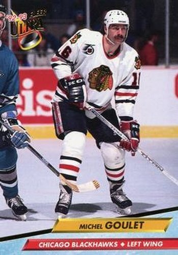 #35 Michel Goulet - Chicago Blackhawks - 1992-93 Ultra Hockey