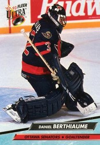 #361 Daniel Berthiaume - Ottawa Senators - 1992-93 Ultra Hockey