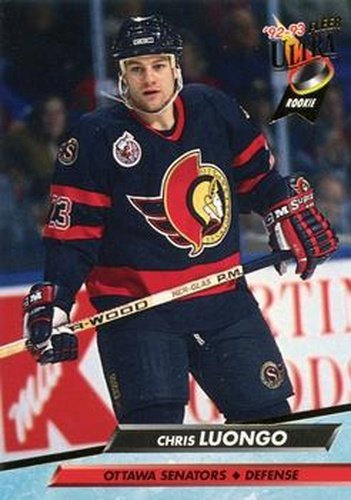 #362 Chris Luongo - Ottawa Senators - 1992-93 Ultra Hockey