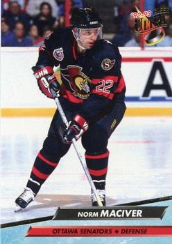 #363 Norm Maciver - Ottawa Senators - 1992-93 Ultra Hockey