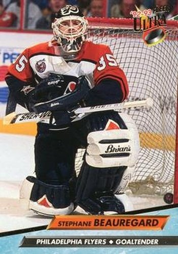 #369 Stephane Beauregard - Philadelphia Flyers - 1992-93 Ultra Hockey