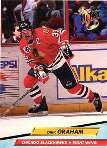 #36 Dirk Graham - Chicago Blackhawks - 1992-93 Ultra Hockey