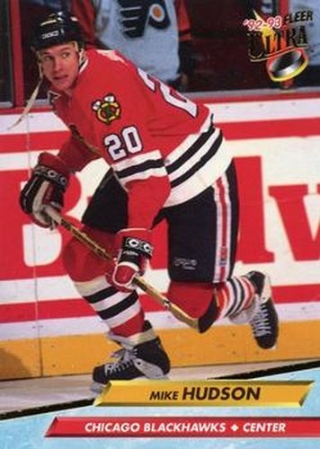 #37 Mike Hudson - Chicago Blackhawks - 1992-93 Ultra Hockey