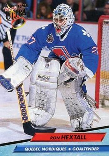 #385 Ron Hextall - Quebec Nordiques - 1992-93 Ultra Hockey
