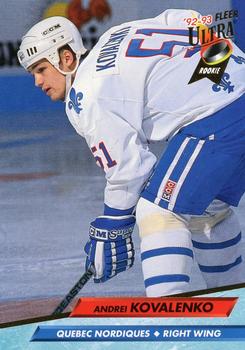 #387 Andrei Kovalenko - Quebec Nordiques - 1992-93 Ultra Hockey