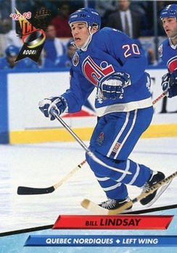 #388 Bill Lindsay - Quebec Nordiques - 1992-93 Ultra Hockey