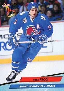 #389 Mike Ricci - Quebec Nordiques - 1992-93 Ultra Hockey