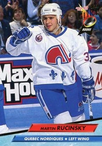 #390 Martin Rucinsky - Quebec Nordiques - 1992-93 Ultra Hockey