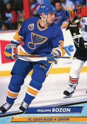 #392 Philippe Bozon - St. Louis Blues - 1992-93 Ultra Hockey