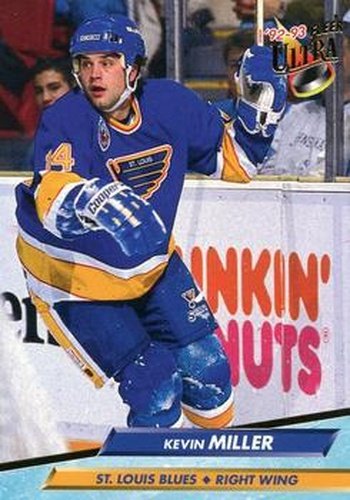 #396 Kevin Miller - St. Louis Blues - 1992-93 Ultra Hockey