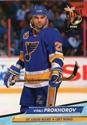 #397 Vitali Prokhorov - St. Louis Blues - 1992-93 Ultra Hockey