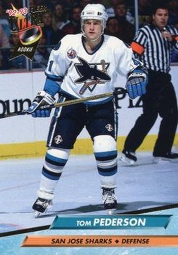 #403 Tom Pederson - San Jose Sharks - 1992-93 Ultra Hockey