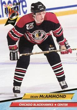 #40 Dean McAmmond - Chicago Blackhawks - 1992-93 Ultra Hockey